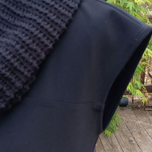 Joseph Ribkoff Black Dress With Sweater Cowl Collar - Picture 5 of 11